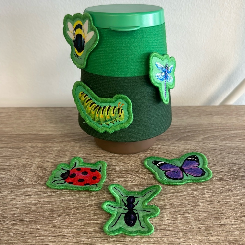 Lovevery Fuzzy Velcro Bug Felt Shrub Complete Set